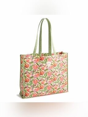 Vera Bradley Bath & Body Works Peach Blossom Quilted Tote Fall Floral
